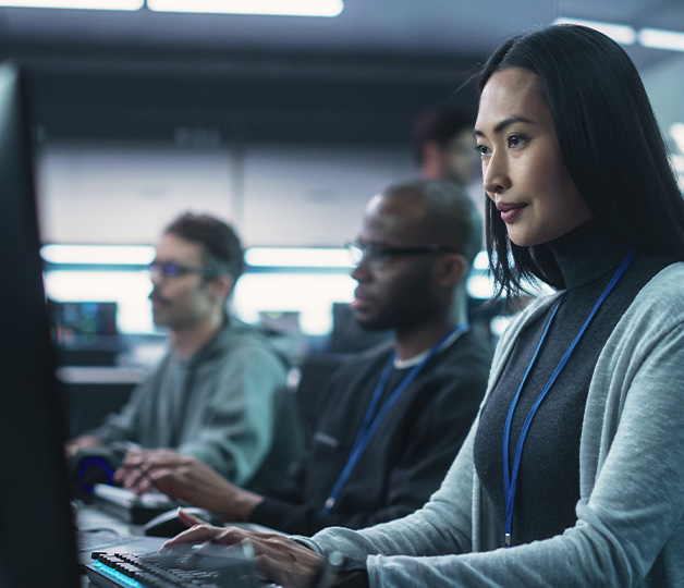 Cyber professional working Cyber professional working